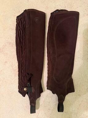 Ariat Brown Leather Half Chaps